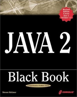 Java Black Book : Holzner, Steven: Amazon.in: Books