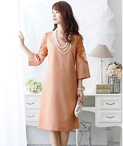 Amazon Co Jp プールヴー Pourvous 結婚式 ワンピース パーティードレス ピンクベージュ 3032 M 服 ファッション小物