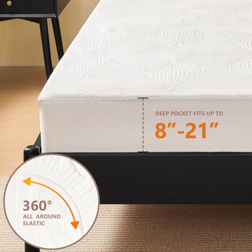 Homemate Heated Mattress Pad Twin Size - 3D Knitted Jacquard Electric Mattress Pad Twin Bed Warmer with Dual Controller, 10 Heated Setting - Auto Off 8 Hours, Fit Up to 30 Inch, 75"x39"