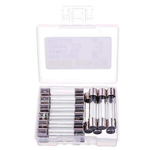 Image of BOJACK 6x30mm 2.5 A 2.5 amp 250 V 0.24x1.18 Inch Volt F2.5AL250V Fast-Blow Glass Fuses(Pack of 18 Pcs)
