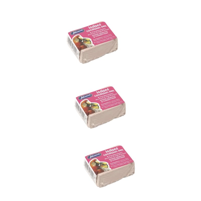 Vet Iodised Condition Pack for Caged Birds β Iodine, Calcium & Seaweed Blend for Gut Balance & Daily Care β For Budgies, Parrots, FinchesβChunk Format β Pack of 1, 2, 3, 4, 5, 6, 8, or 10_Pack Of 3