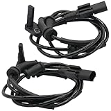 2Pcs Front Left and Right Abs Wheel Speed Sensor Compatible with Fiat 500 68073058Aa Als2296 Includes Wheel Speed Sensor Wiring Harness; 12 13 14 15 16 17 18 19