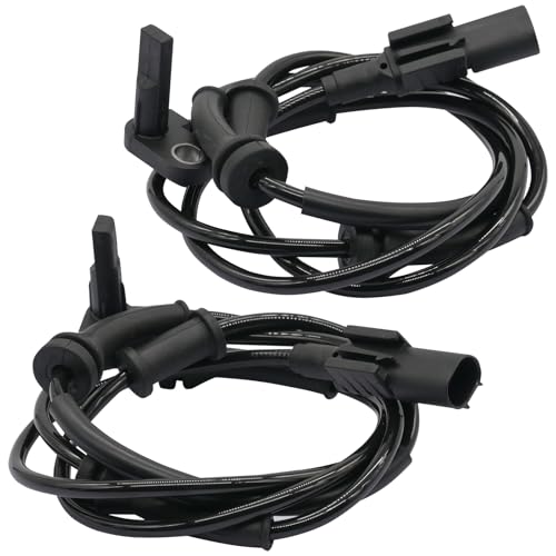 2Pcs Front Left and Right Abs Wheel Speed Sensor Compatible with Fiat 500 68073058Aa Als2296 Includes Wheel Speed Sensor Wiring Harness; 12 13 14 15 16 17 18 19