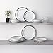 Noritake Crestwood Platinum 12-Piece Dinneware Set, Service for 4