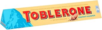 Toblerone Milk Chocolate, Honey & Almond Nougat, 360 g (2-Pack)