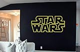 LA DECAL Star Wars Logo Decal Sticker Death Star Storm Trooper Yoda Wall Art Wall22x38 (22")