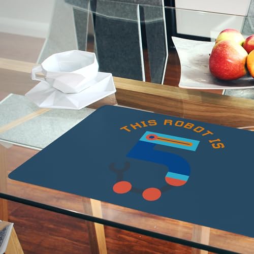 Set de table liège bleu lot de 4 napperons grand format pour repas
