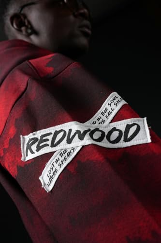 ECHOLOPE Oversized Graphic Hoodie Red - Image 7
