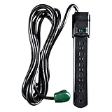 Go Green Power GG-16103M-12BK Surge Protector Cord, Pack of 1, Black