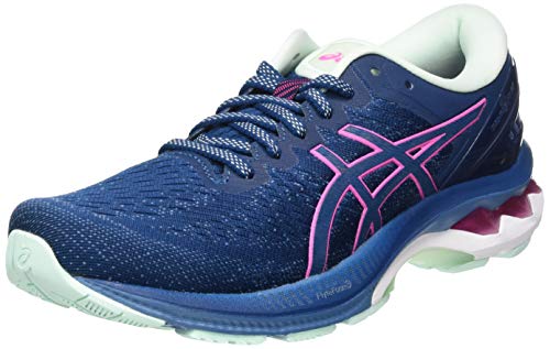 Asics Gel-Kayano 27, Scarpe da Corsa Donna, MAKO Blue/Hot Pink, 37 EU