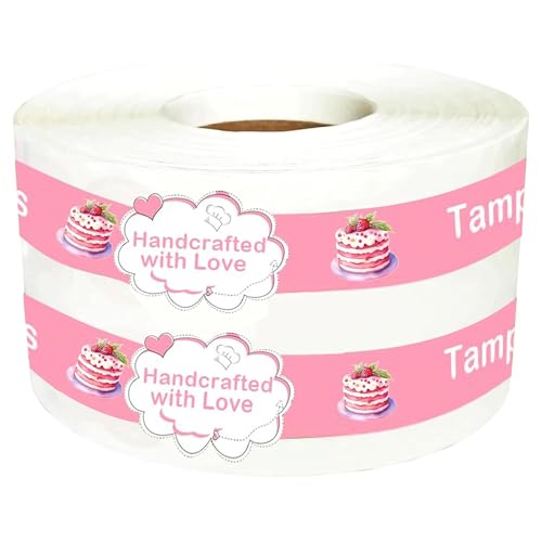 Food Retail Package Seal Stickers 9x1 Inch Safe Secure Tamper Evident Lids Stickers Tamper Proof Sticker 500 Pcs Tampers Evident Labels Sealed for Freshness Labels for Handmade Crafted Baking