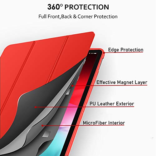Image of DuraSafe Cases for iPad 9th 8th 7th Gen 2021 2020 2019 Case A2602 MK2L3HN /A A2604 MK2N3HN /A MK2P3HN /A A2603 A2605 MK663HN /A MK6A3HN /A MK693HN /A A2270 MYLC2HN /A A2428 A2429 A2430 A2197 MW762HN /A - Red