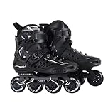 AYES Inline Skates, Men and Women Professional Roller Skates Fitness Inline Skate for Adults and Beginners Roller Skate (Black,41)