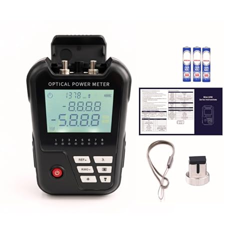 Image of Techtest Handheld 3 in 1 Optical Power Meter OPM With Visual Fault Locator 2mW Red Light Laser Pen RJ45 Ethernet Cable Tester -50~+26dBm Mini Optic Power Meter