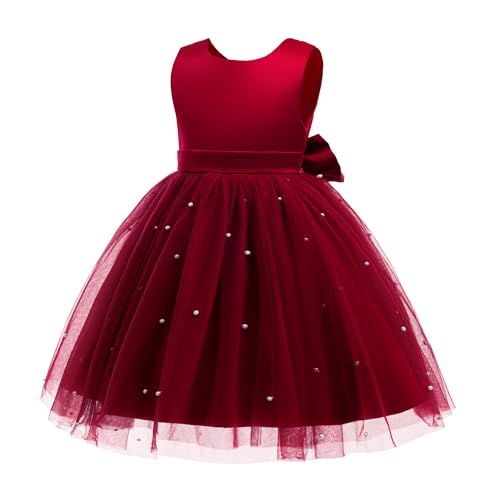 Akokvlar Girl V-Back Satin Flower Communion Dress Formal Birthday Party Wedding Prom Ball Gown2