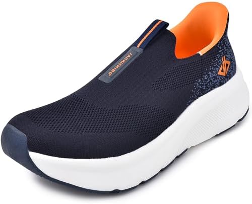 Mens Slip in Free up Hands Shoes Wide Toe Box Arch Support Orthopedic Walking Sneakers Cushioned Thick Zero Drop Sole Metatarsal Pads