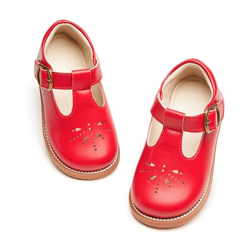 Image of PHIRAMIN Toddler Girl Mary Jane Dress Shoes-Little Girl School Uniform Shoes for Wedding Party