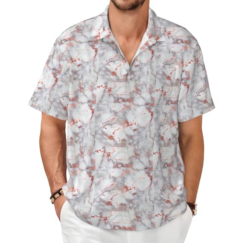 Chemise marbre homme pour l'été, look chic de vacances et bureau