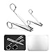 EZ Grip Nail Clipper Set-3PCS Stainless Steel Finger Nail,Toe Nail Clippers and Nail File with Metal Case for Women and Man