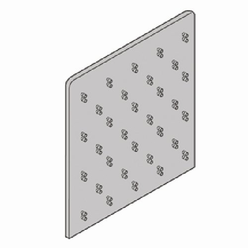 Inter Dyne APB-3024 Pegboard Drying Rack with 33 Pegs, 3/4" Thick