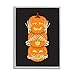 Stupell Industries Hear See Speak No Evil Pumpkins Framed Wall Art, Design by Linda Birtel