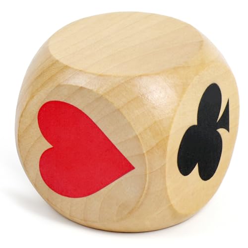 2IN Euchre Cube Trump Marker Dice for Euchre Pinochle Bridge Playing Cards