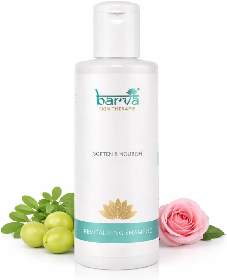 Barva Revitalizing Shampoo, Healthy Hair Growth, Anti Hairfall with Amla & Aloe Vera extracts, 200ml