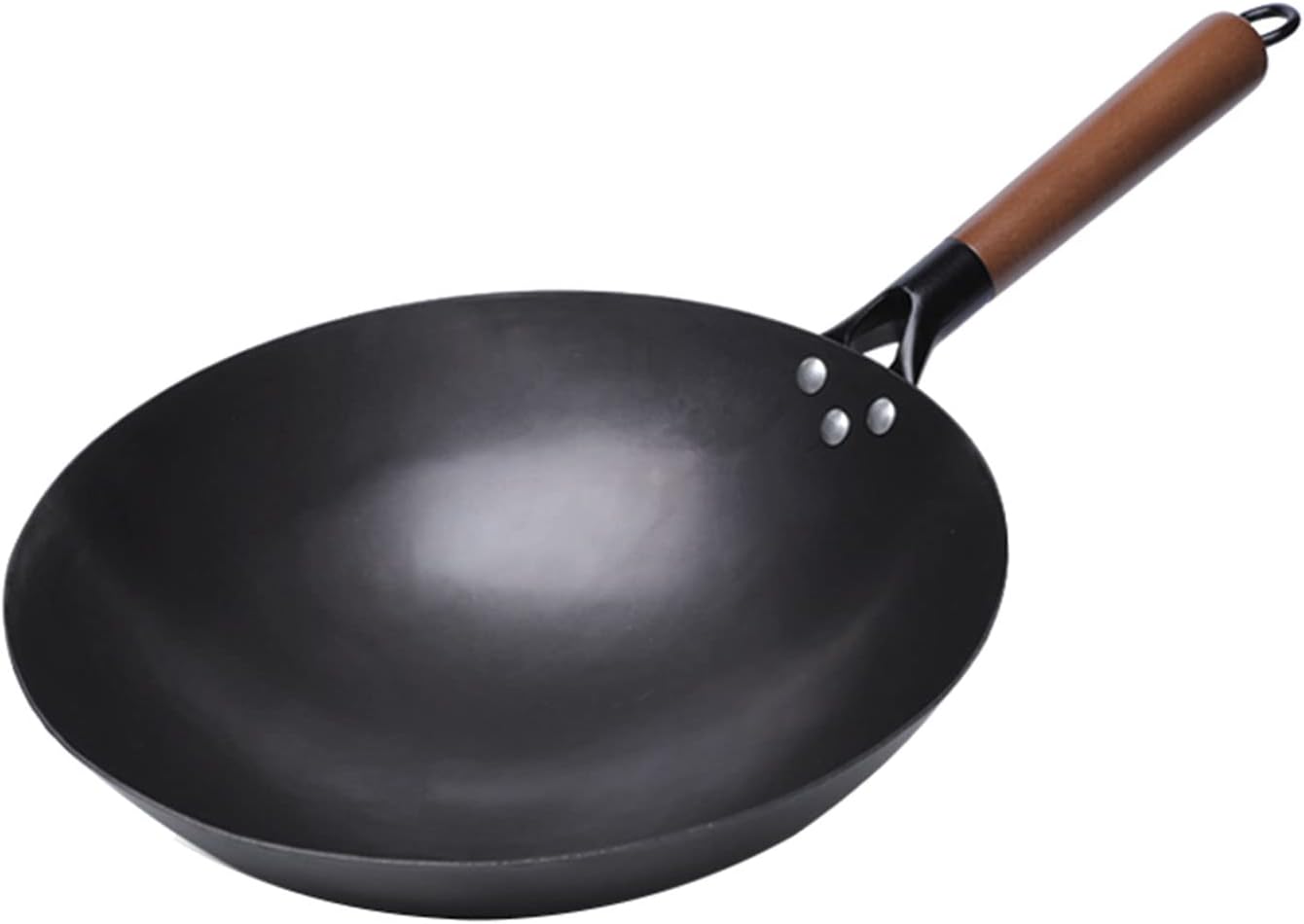 Wok with Handle,Stir Fry Wok Non Stick,Easy Grip Handles,φ30cm