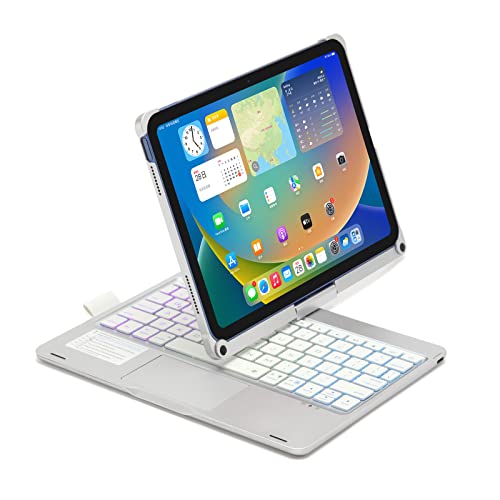 Teclado giratorio 360 para iPad de 10ª generación 10.9 con panel táctil