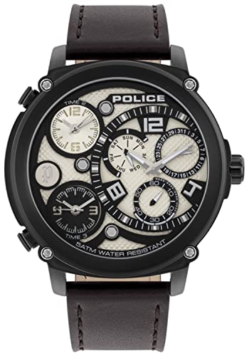 Montre Homme Police Titan PL.15659JSB-14 en Cuir : Le Cadeau Idéal pour Homme Élégant