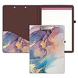 Hongri Clipboard Folio with Refillable Lined Notepad and Interior Storage Pocket for Students,...