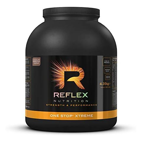 Reflex Nutrition One Stop Xtreme |Serious Mass Protein Powder | 55g Protein | 10.3g BCAA'S |low GI carbs | 5,000mg Creatine | (Chocolate Perfection, 4.35kg) Cover