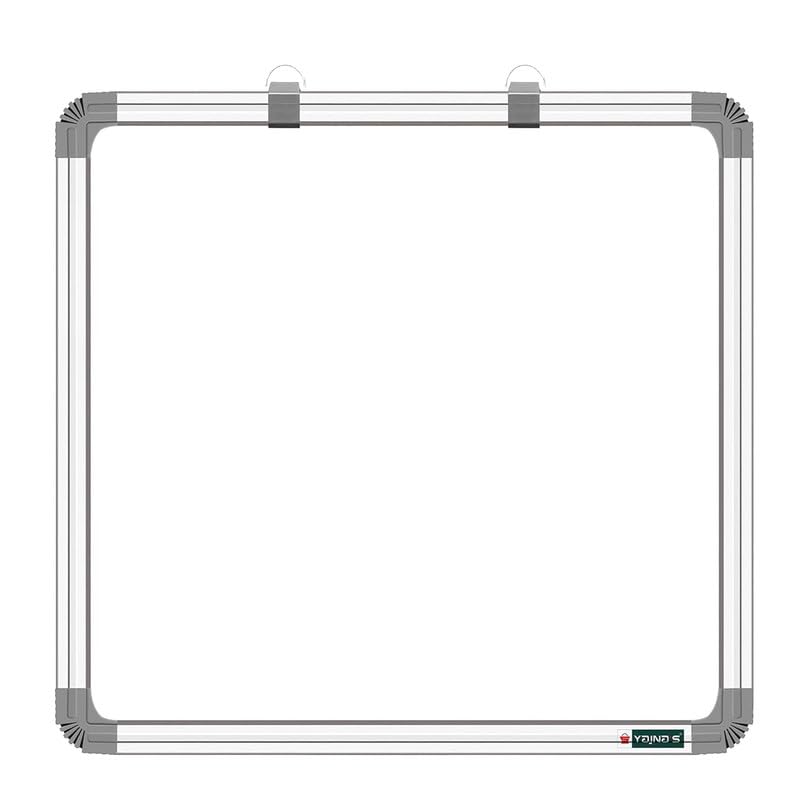 Image of 2 in 1 Learn N Write 1x1.5 Feet Slate for Kids | with Duster, Marker & 10 Pcs Chalk | Double Sided Front for Chalk & Reverse Dry Erase Marker Board with PVC Corners (41x30 cms)-(Green,White)