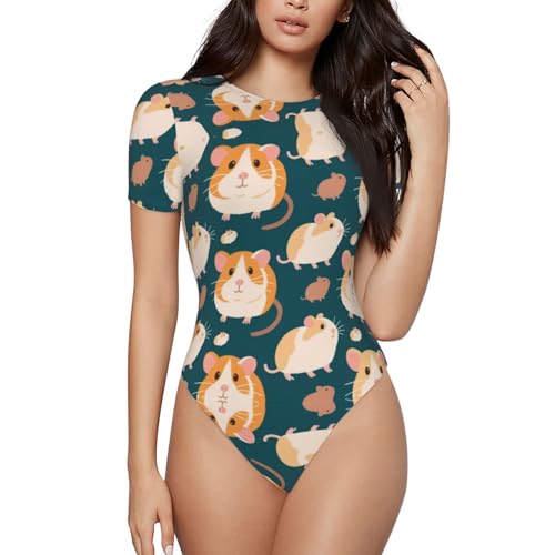 One Piece Swimsuit for All Women, Crewneck Monokini Bathing Suit