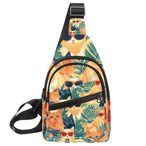 Mochila cruzada para entrenamiento running y viajar Summer Cool Cats