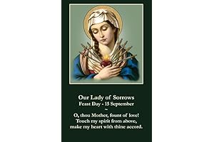 Our Lady of Sorrows Prayer Card for Comfort and Resilience