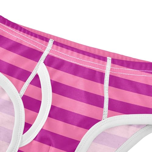 Raspberry Pink Stripe Toddler Boy's Underwear 2T4