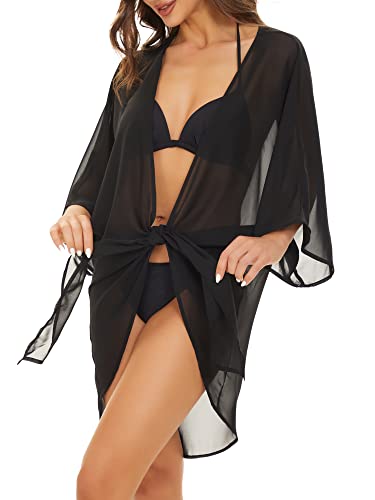 Breezy Lane Swimsuit Coverup for Women Beach Coverups Sheer Cardigans Kimono Bathing Suit Cover Ups Vacation Summer Beachwear