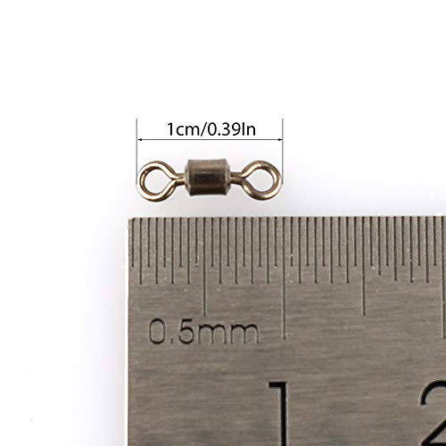 Crochet de connecteurs de matériel de pêche,émerillons de pêche robustes Ligne à billes Clips pivotants à roulement à… - Image 5