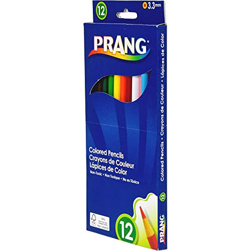 Image of Prang 22120 Prang Colored Wood Pencil Set, 3.3 mm, 12 Assorted Colors, 12 Pencils /Set (Pack of 12, 144 Count Total)