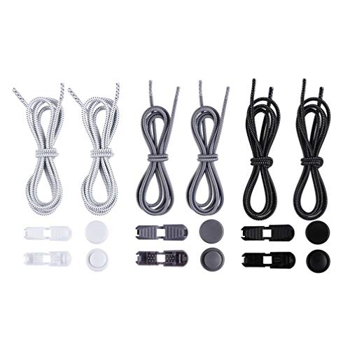 9 pares de cadarços elásticos para sapatos, sem amarrar, cordas, para sapatos, cordas, para tênis, b