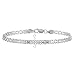 Hoops & Loops Sterling Silver Bismark Design Anklet