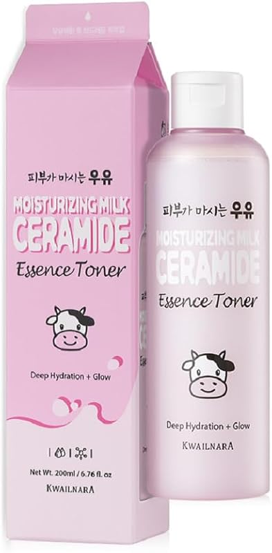 KWAILNARA Tônico facial hidratante com ceramidas e textura leitosa, 200 mL