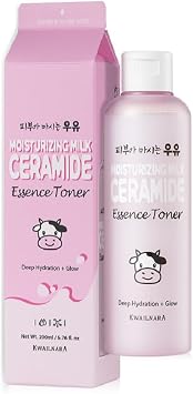 KWAILNARA Ceramide Milk Moisturizing Face Toner 6.76 Fl Oz Korean Toner for Barrier Repair & Deep Hydration | Milk Protein, Shea Butter & Royal Jelly