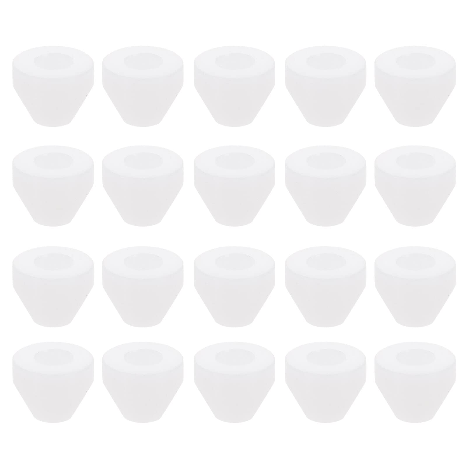 Pen Bushings Non-Stick Pen Bushings, White Pen Bushings Synthetic Bushings for CA Finishing Pen Turning, 20pcs Pen Turning Tools