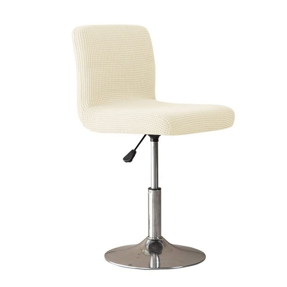 ZZDZW Bar Stool Cover Polar Fleece Armless Chair Cover Low Back Swivel Chair Covers Office Rotating Lift Chair Slipcover Set of 1/2/4/6 Dining Room High Stool Cover Protector (Color : Q, Size : 1pc)
