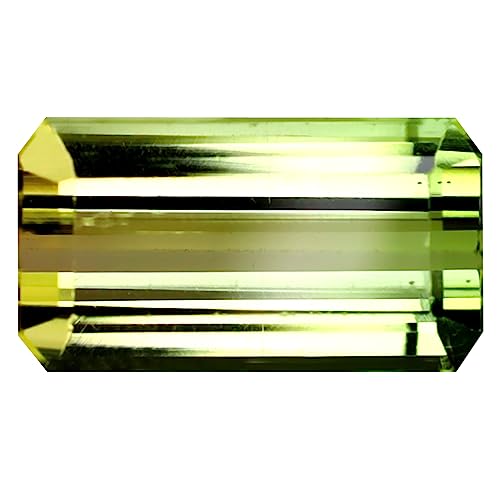 Tourmaline bicolore Mozambique 11x6 mm, pierre précieuse octogone en vrac non traitée