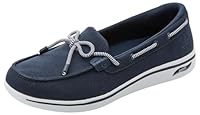 Skechers Women's Arch Fit Uplift - Laguna Boat Shoe, Navy, US 9.5