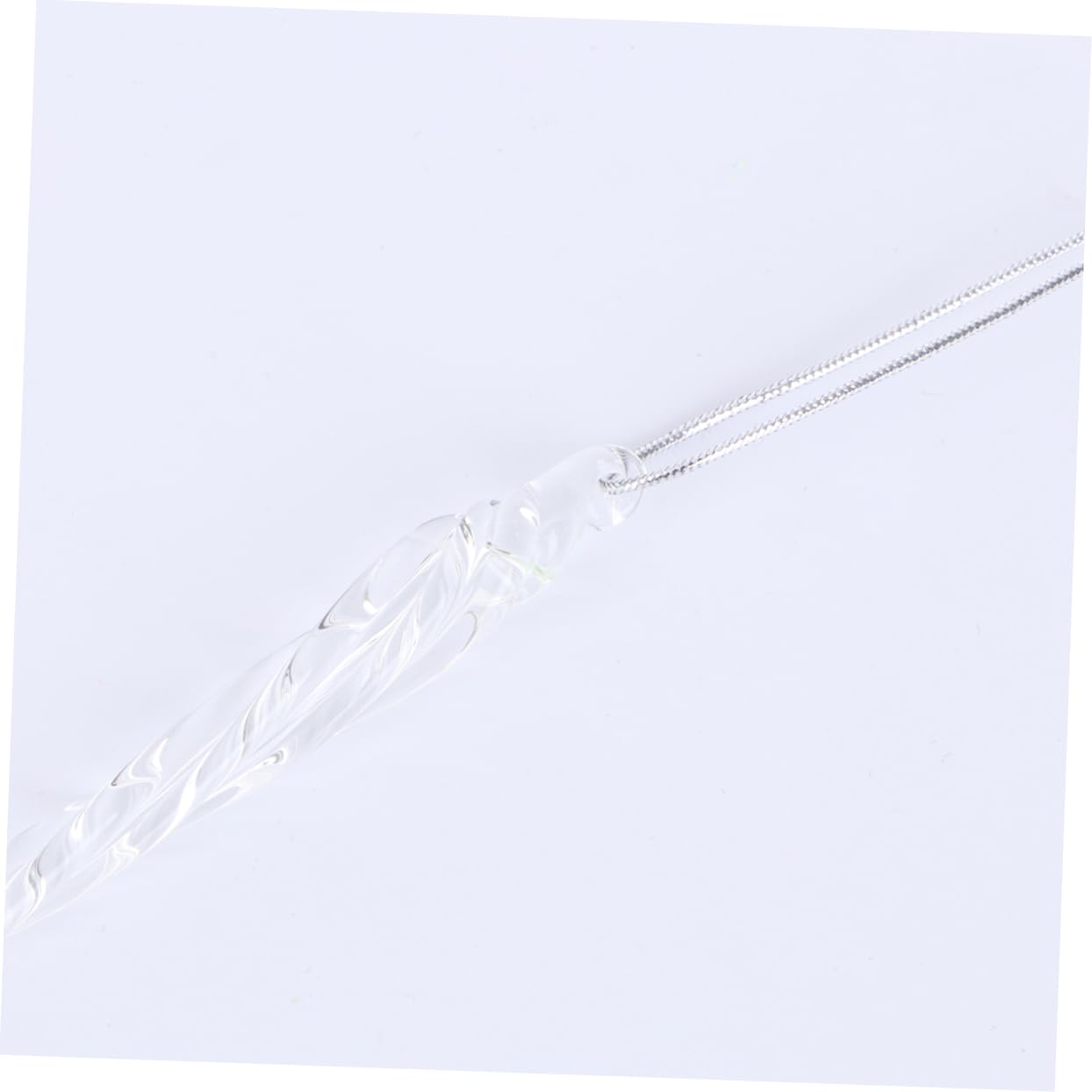 ABOOFAN 40 STK Deko Zum Aufhängen Für Weihnachtsfeiern Glastropfen-Ornamente Krippendekor Weihnachts-eiszapfen-Dekoration Klare Ornamente Weihnachten Weihnachtsbaum Dekorative Gegenstände