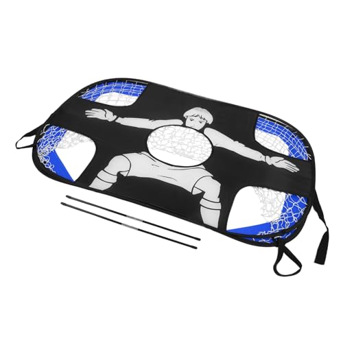 But de football pliable Toyvian résistant fini l'encombrement avec ce mini filet bleu